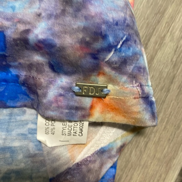 FDJ 3/4 Sleeve Colorful Tunic with Rhinestones - Picture 7 of 7